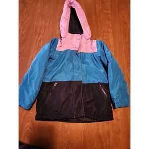 Lily & Dan Girls Winter Coat Size 7/8 Detachable Hood